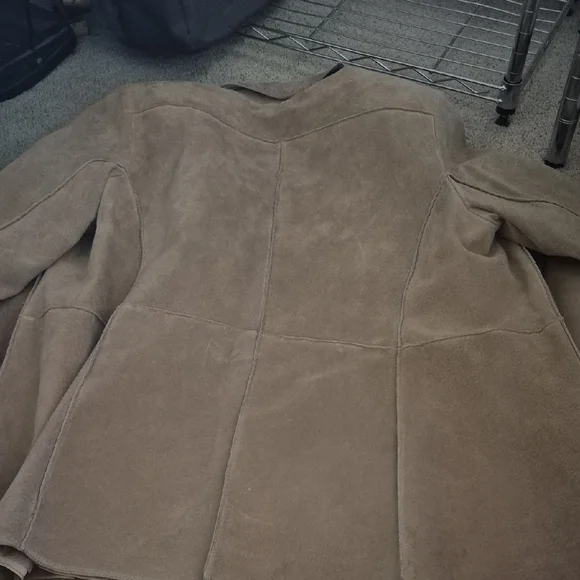 Nancy Bolen Beige Suede Jacket - Picture 3 of 3